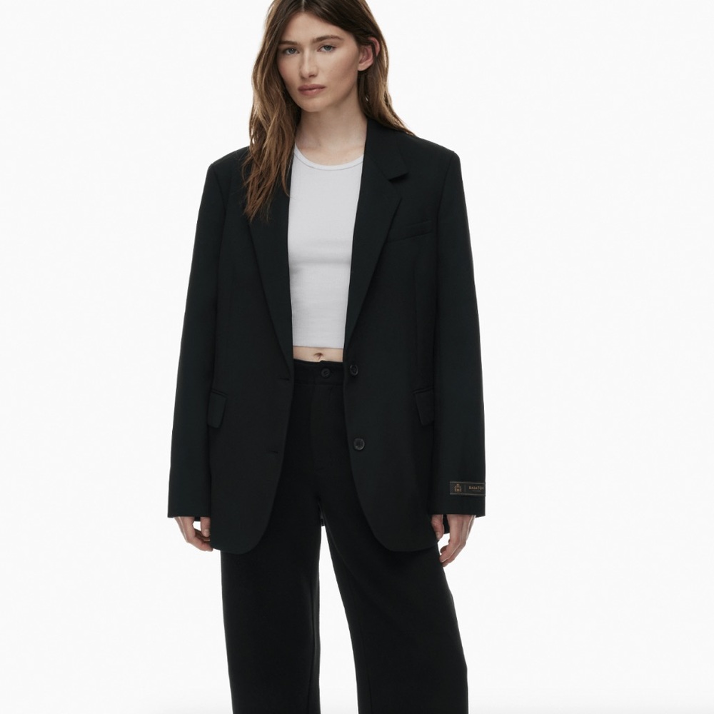 NWOT Aritzia Boyfriend Trouser Pant Black Small